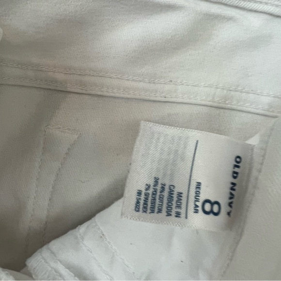 Old Navy Rock Star Women's White Jeans - Picture 3 of 4